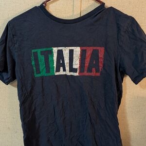 Place Navy Tee with Red Accent